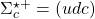 \Sigma_c^{ \star +}=(udc)