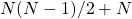 N(N-1)/2+N