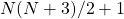 N(N+3)/2+1