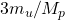 3m_u/M_p