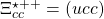 \Xi_{cc}^{\star ++}=(ucc)