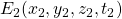 E_2(x_2,y_2,z_2,t_2)