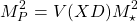 \begin{equation*} \tcboxmath{M_P^2=V(XD)M_\star^2} \end{equation*}