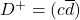 D^+=(c\overline{d})