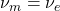 \nu_m=\nu_e