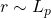 r\sim L_p