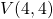V(4,4)