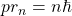 pr_n=n\hbar