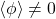 \langle \phi\rangle\neq 0
